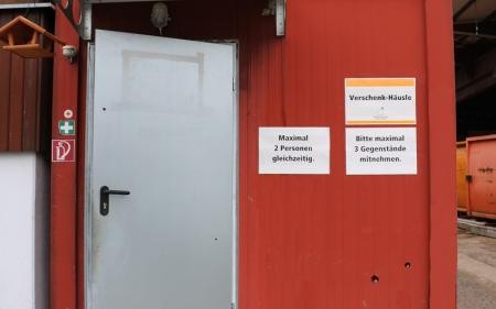 Eingang Verschenk-Häusle Böblingen-Hulb