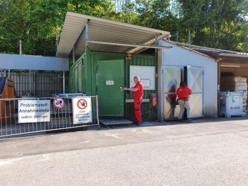 Alte Schadstoffannahmestelle auf der Deponie Leonberg