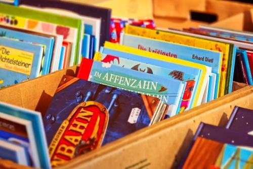 Bücherkisten mit Kinderbüchern