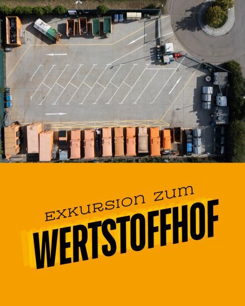 Pressen und Container auf dem Wertstoffhof Deckenpfronn