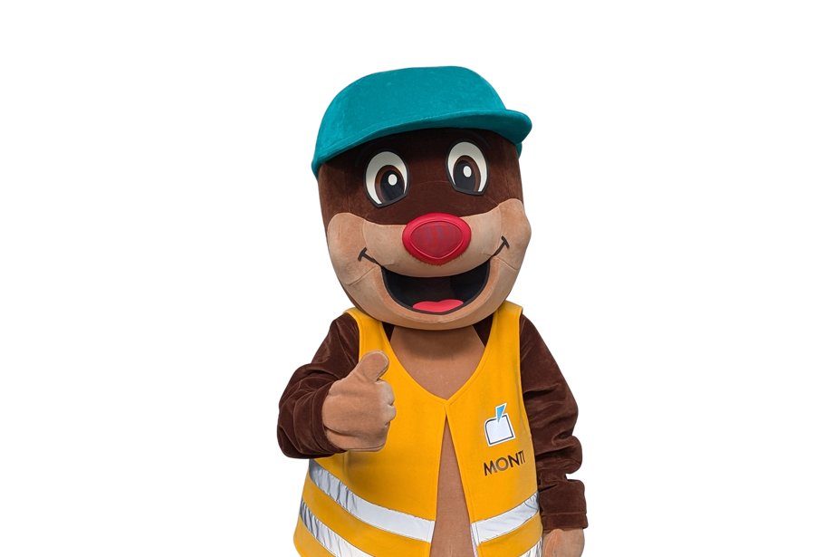 Handpuppe Monti der Maulwurf