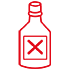 Piktogramm einer Flasche, die für Schadstoffe steht 