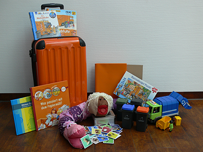 Lernkoffer mit seinem Inhalt