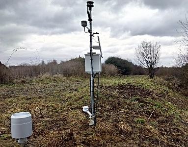 Wetterstation auf der ehemaligen Kreismülldeponie Leonberg