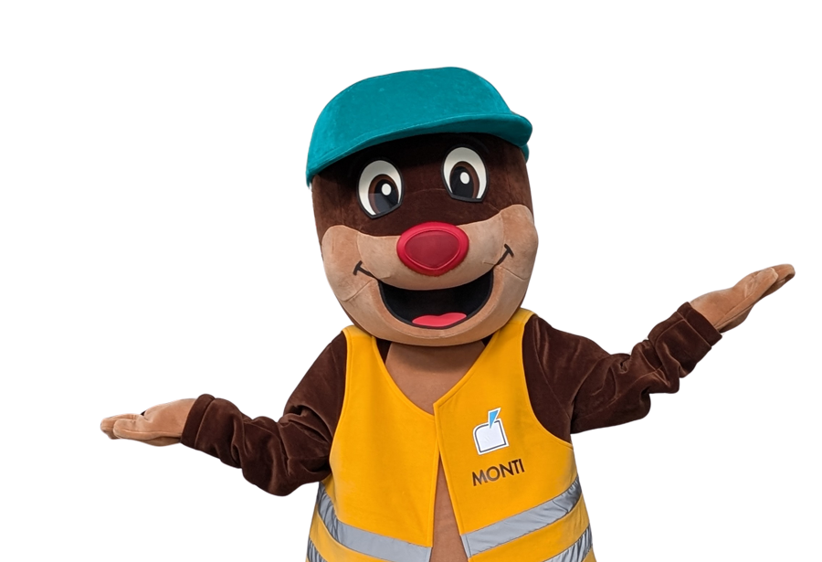 Handpuppe Monti der Maulwurf